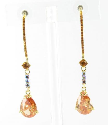 Helens Heart Earrings JE-X003116-G-Topaz