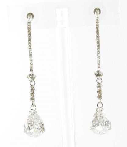 Helens Heart Earrings JE-X003116-S-Clear