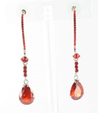 Helens Heart Earrings JE-X003116-S-Red