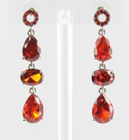 Helens Heart Earrings JE-X003286-S-Red