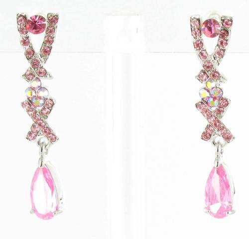 Helens Heart Earrings JE-X003335-S-Pink