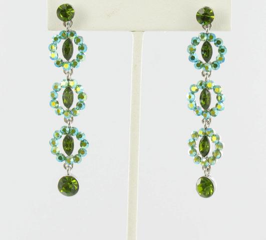 Helens Heart Earrings JE-X003498-S-Green