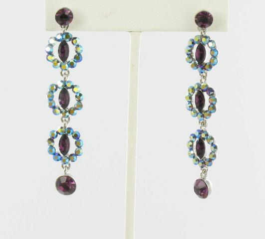 Helens Heart Earrings JE-X003498-S-Purple