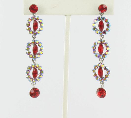 Helens Heart Earrings JE-X003498-S-Red