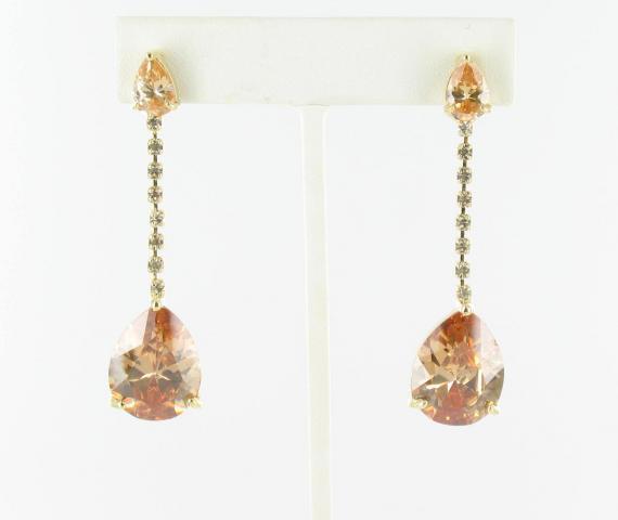 Helens Heart Earrings JE-X003585-G-Topaz