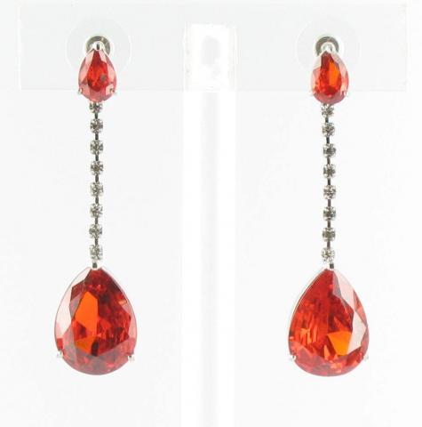 Helens Heart Earrings JE-X003585-S-Red