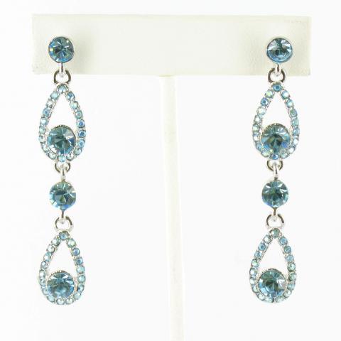 Helens Heart Earrings JE-X004323-S-Aquamarine