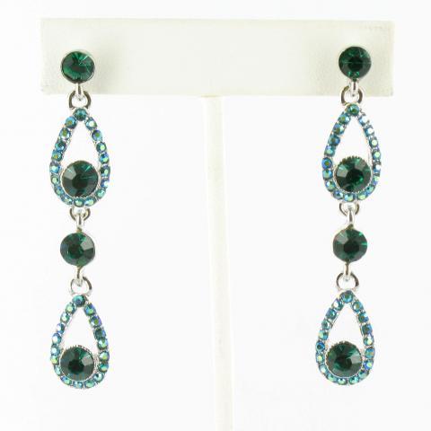 Helens Heart Earrings JE-X004323-S-Emerald