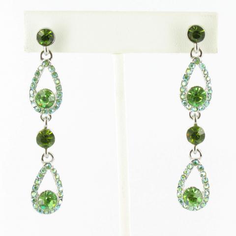 Helens Heart Earrings JE-X004323-S-Olivine