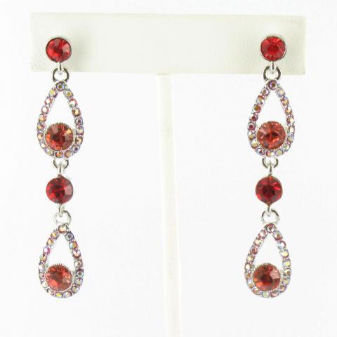 Helens Heart Earrings JE-X004323-S-Red