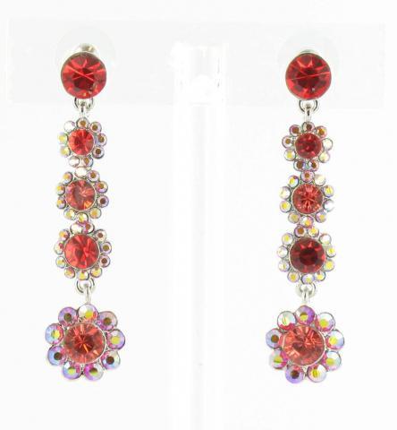 Helens Heart Earrings JE-X004387-S-Red