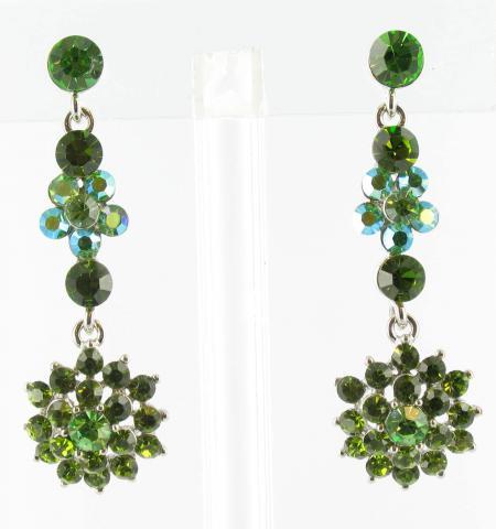 Helens Heart Earrings JE-X004418-S-Green