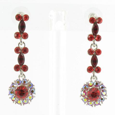 Helens Heart Earrings JE-X004426-S-Red