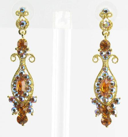 Helens Heart Earrings JE-X004490-G-Topaz