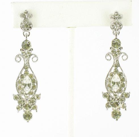 Helens Heart Earrings JE-X004490-S-Clear