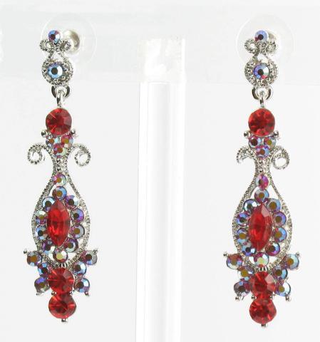 Helens Heart Earrings JE-X004490-S-Red