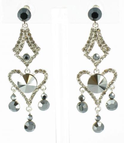 Helens Heart Earrings JE-X004641-S-Black