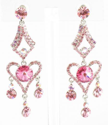 Helens Heart Earrings JE-X004641-S-Pink