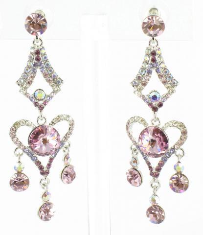 Helens Heart Earrings JE-X004641-S-Purple