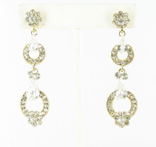 Helens Heart Earrings JE-X005022-G-Clear