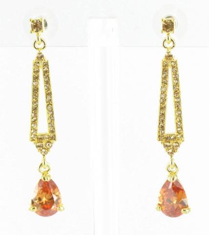 Helens Heart Earrings JE-X005036-G-Topaz