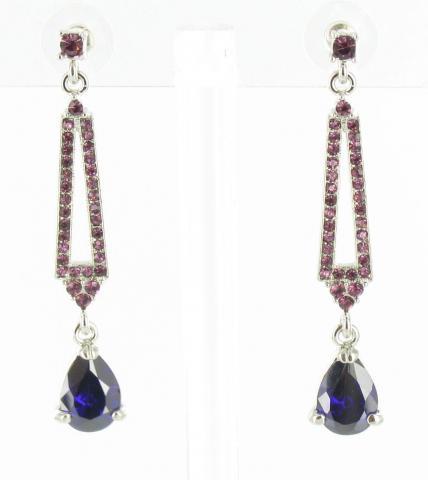 Helens Heart Earrings JE-X005036-S-Purple