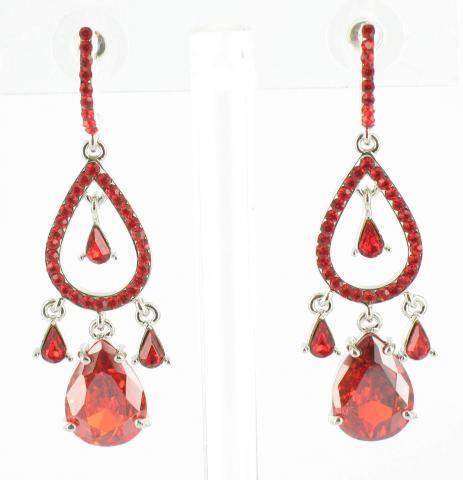 Helens Heart Earrings JE-X005037-S-Red