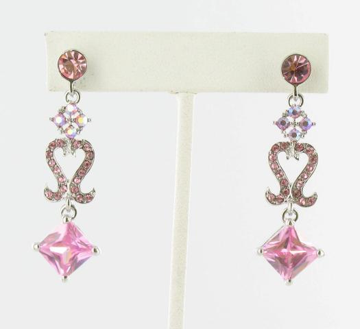 Helens Heart Earrings JE-X005045-S-Pink