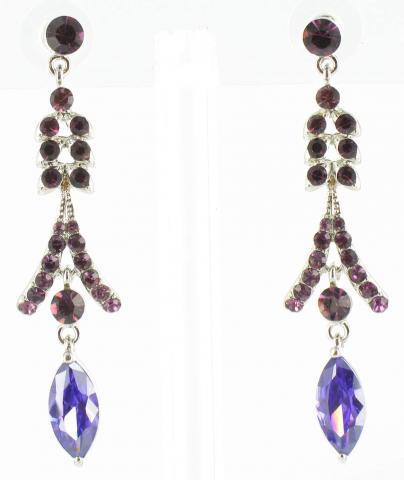 Helens Heart Earrings JE-X005113-S-Amethyst