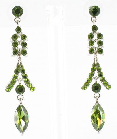 Helens Heart Earrings JE-X005113-S-Olivine