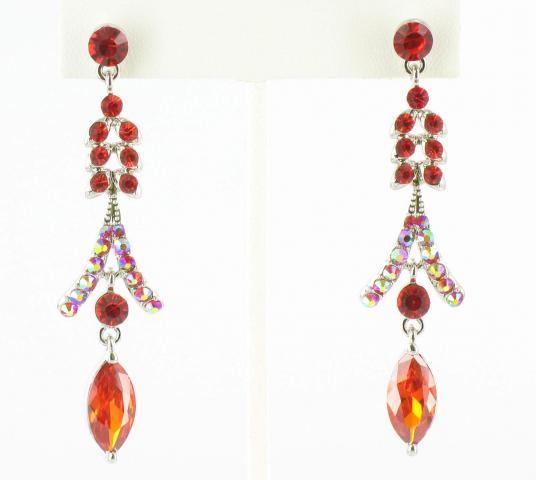 Helens Heart Earrings JE-X005113-S-Red