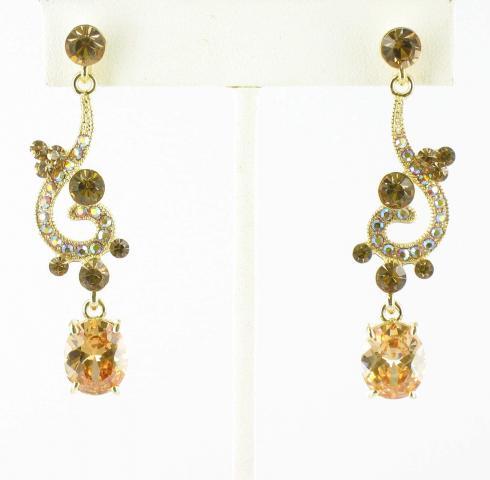 Helens Heart Earrings JE-X005119-G-Topaz