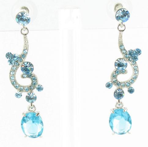 Helens Heart Earrings JE-X005119-S-CBO-Blue