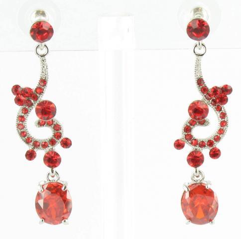 Helens Heart Earrings JE-X005119-S-Red