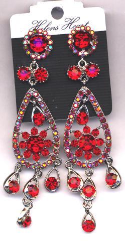 Helens Heart Earrings JE-X005173-S-Red