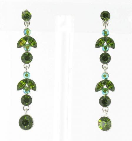 Helens Heart Earrings JE-X005189-S-Green