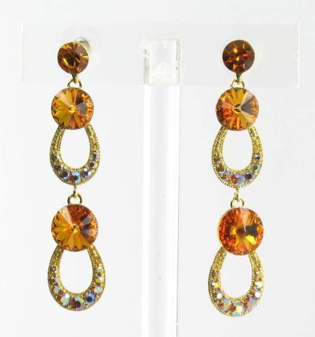 Helens Heart Earrings JE-X005200-G-Topaz