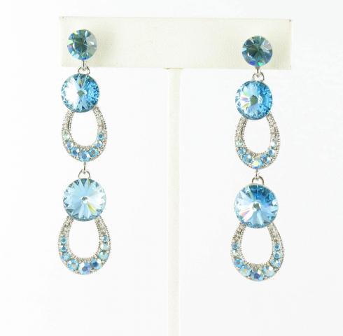 Helens Heart Earrings JE-X005200-S-Aquamarine-Blue