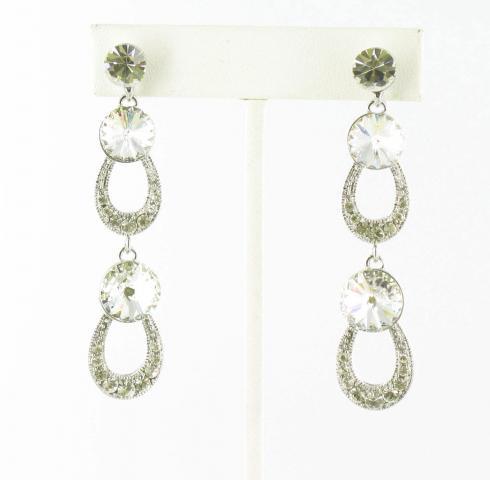 Helens Heart Earrings JE-X005200-S-Clear