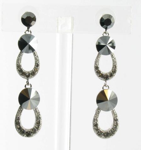 Helens Heart Earrings JE-X005200-S-Black