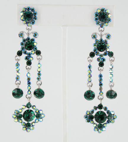 Helens Heart Earrings JE-X005203-S-Emerald