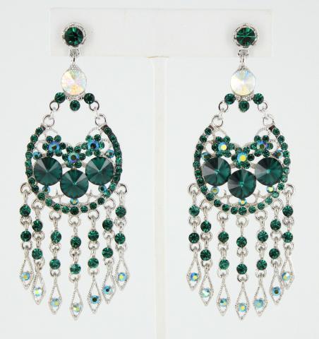 Helens Heart Earrings JE-X005207-S-Emerald