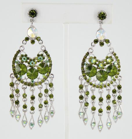 Helens Heart Earrings JE-X005207-S-Olivine