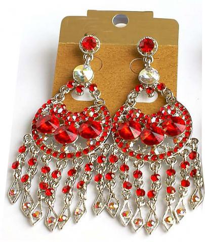 Helens Heart Earrings JE-X005207-S-Red