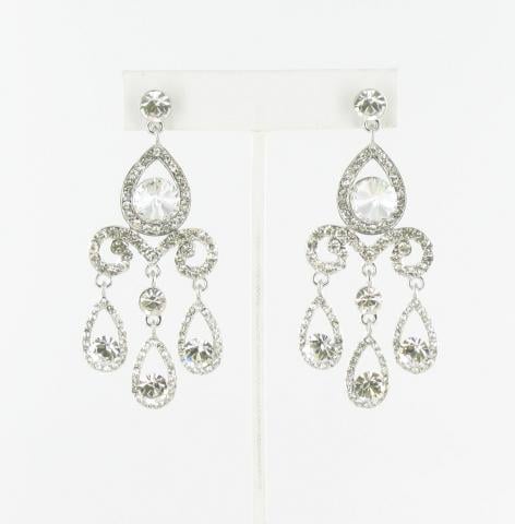 Helens Heart Earrings JE-X005479-S-Clear