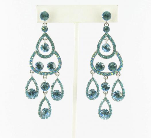 Helens Heart Earrings JE-X005489-S-Aquamarine-Blue