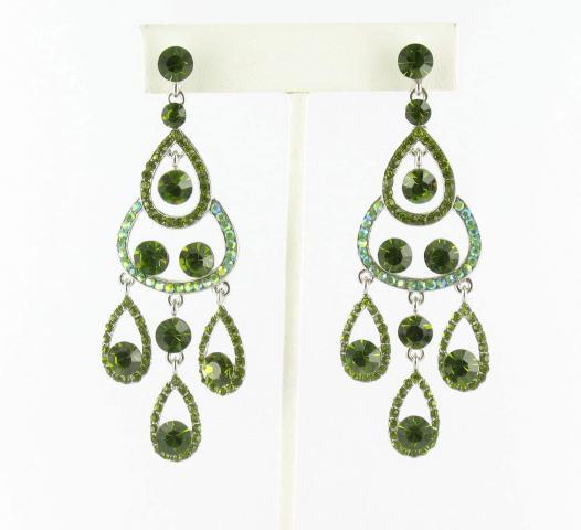 Helens Heart Earrings JE-X005489-S-Olivine