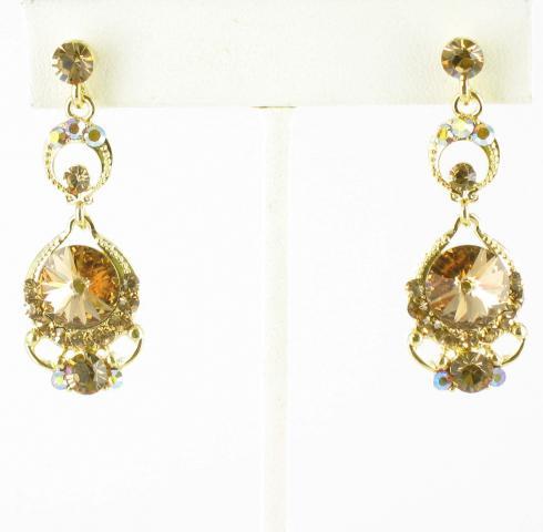 Helens Heart Earrings JE-X005501-G-Topaz