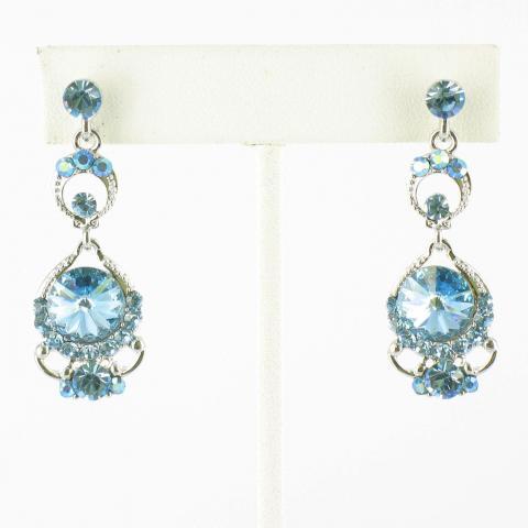 Helens Heart Earrings JE-X005501-S-Aquamarine