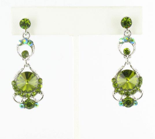 Helens Heart Earrings JE-X005501-S-Olivine